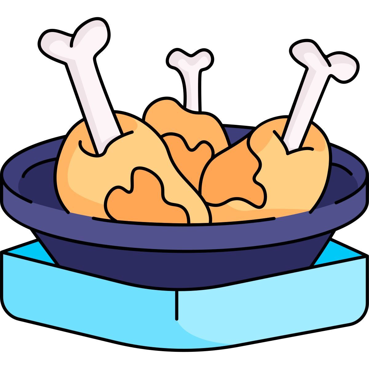 chicken delivery icon