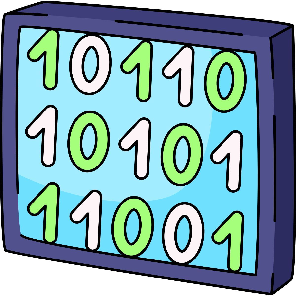 binary code icon