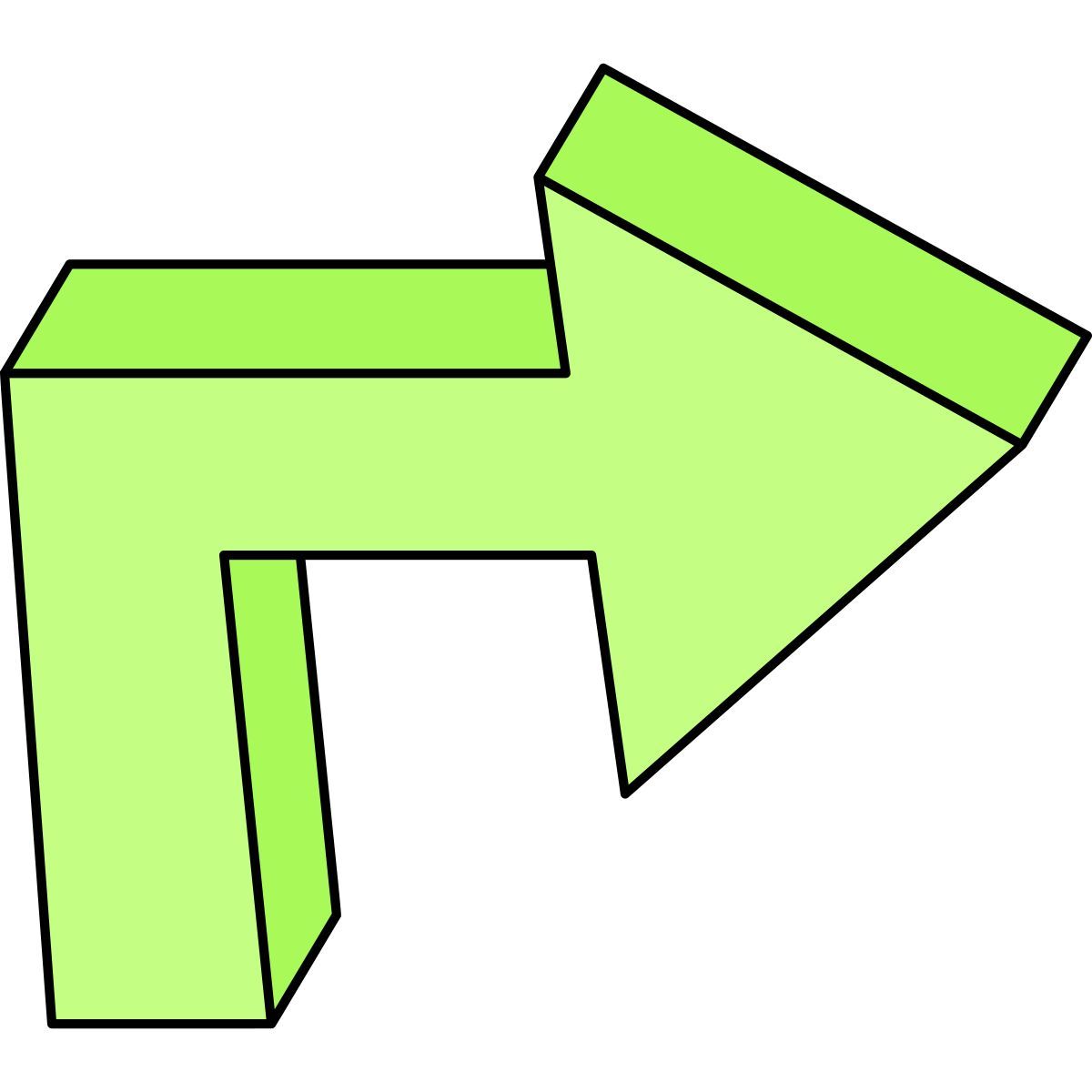curved arrow icon