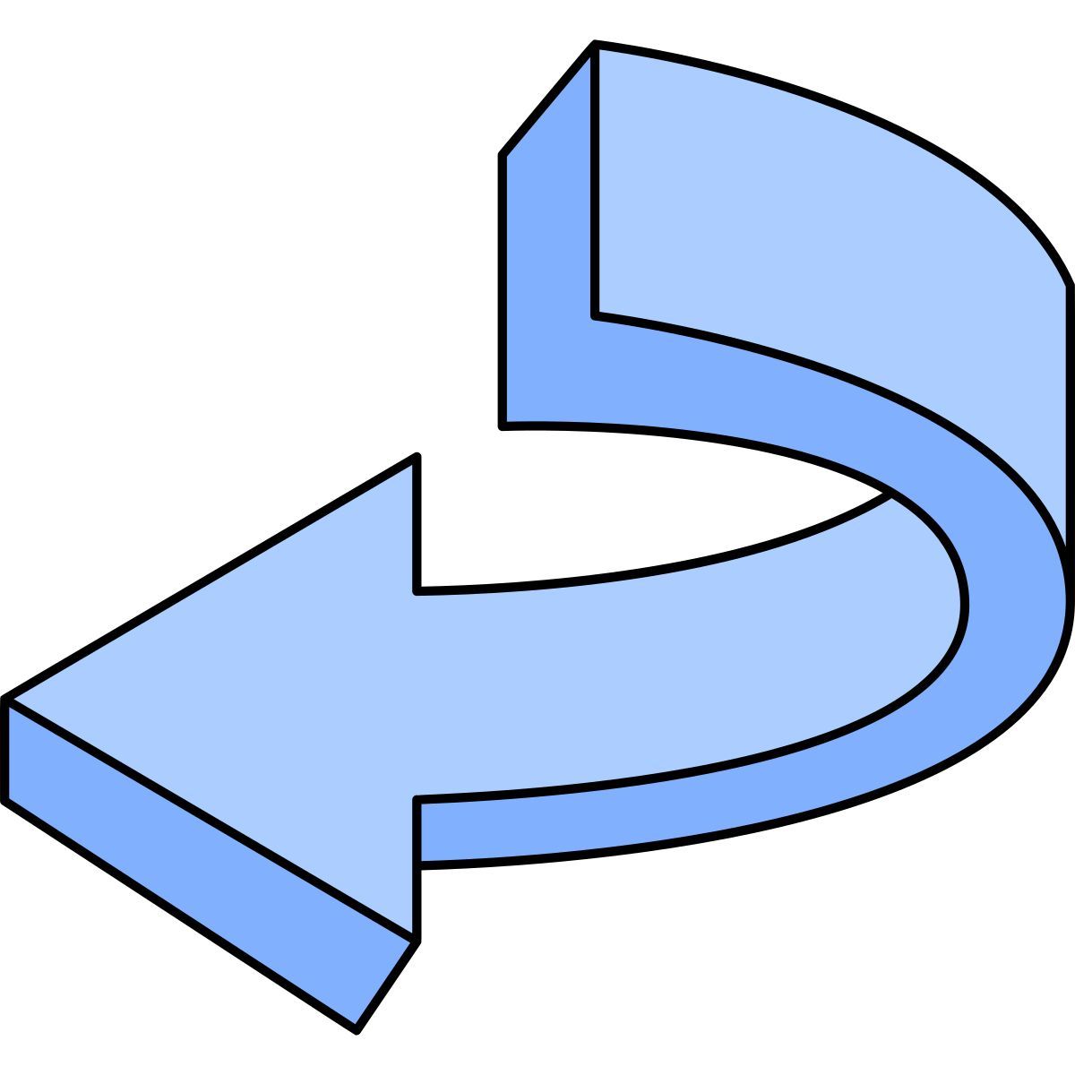 curved arrow icon
