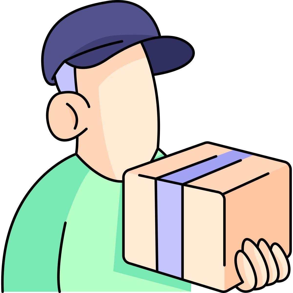 delivery man icon