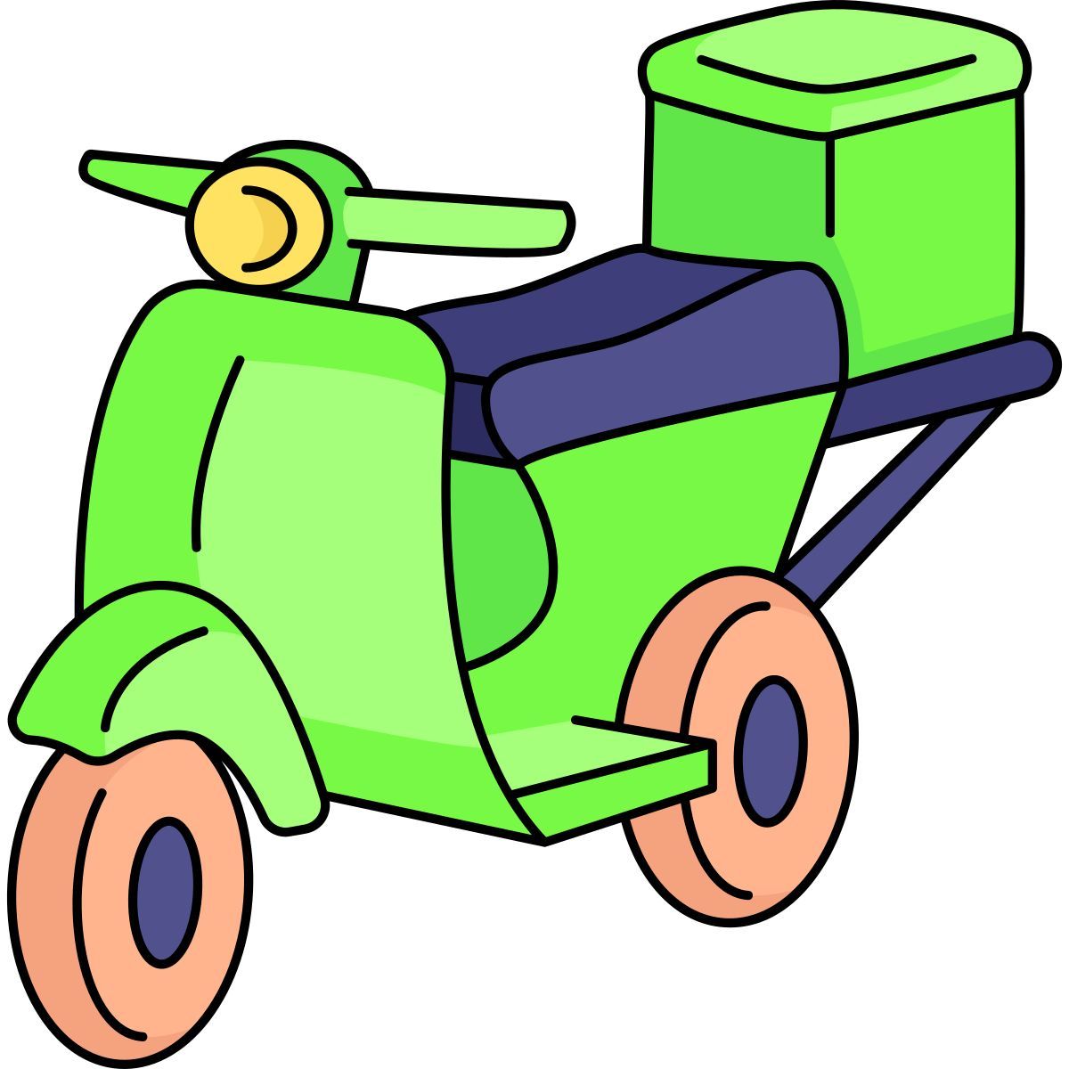 delivery motorcycle icon