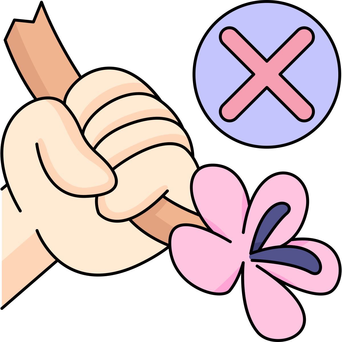 do not touch icon