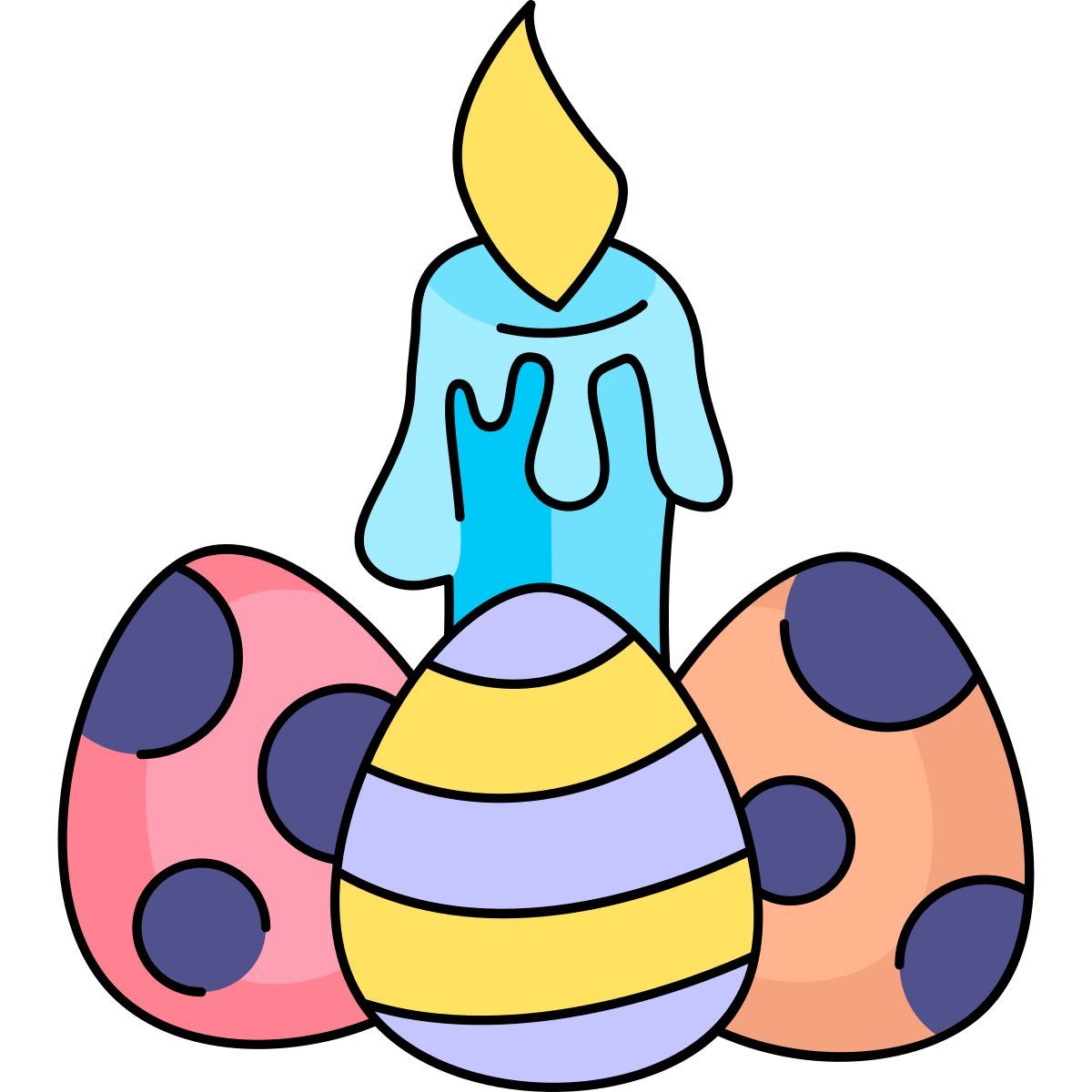 easter candle icon