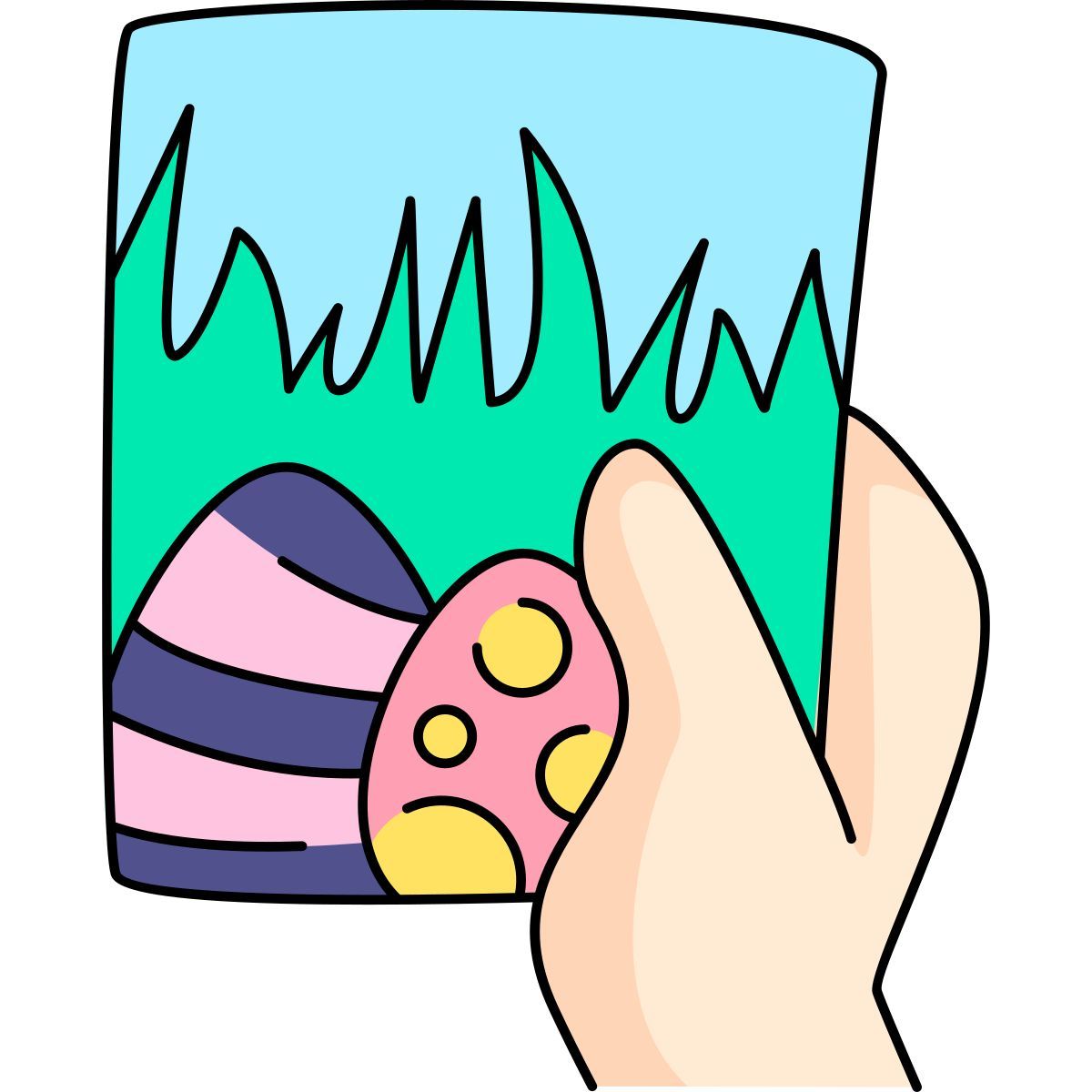 easter postcard icon