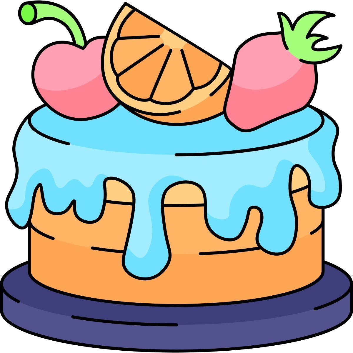 fruit cake icon