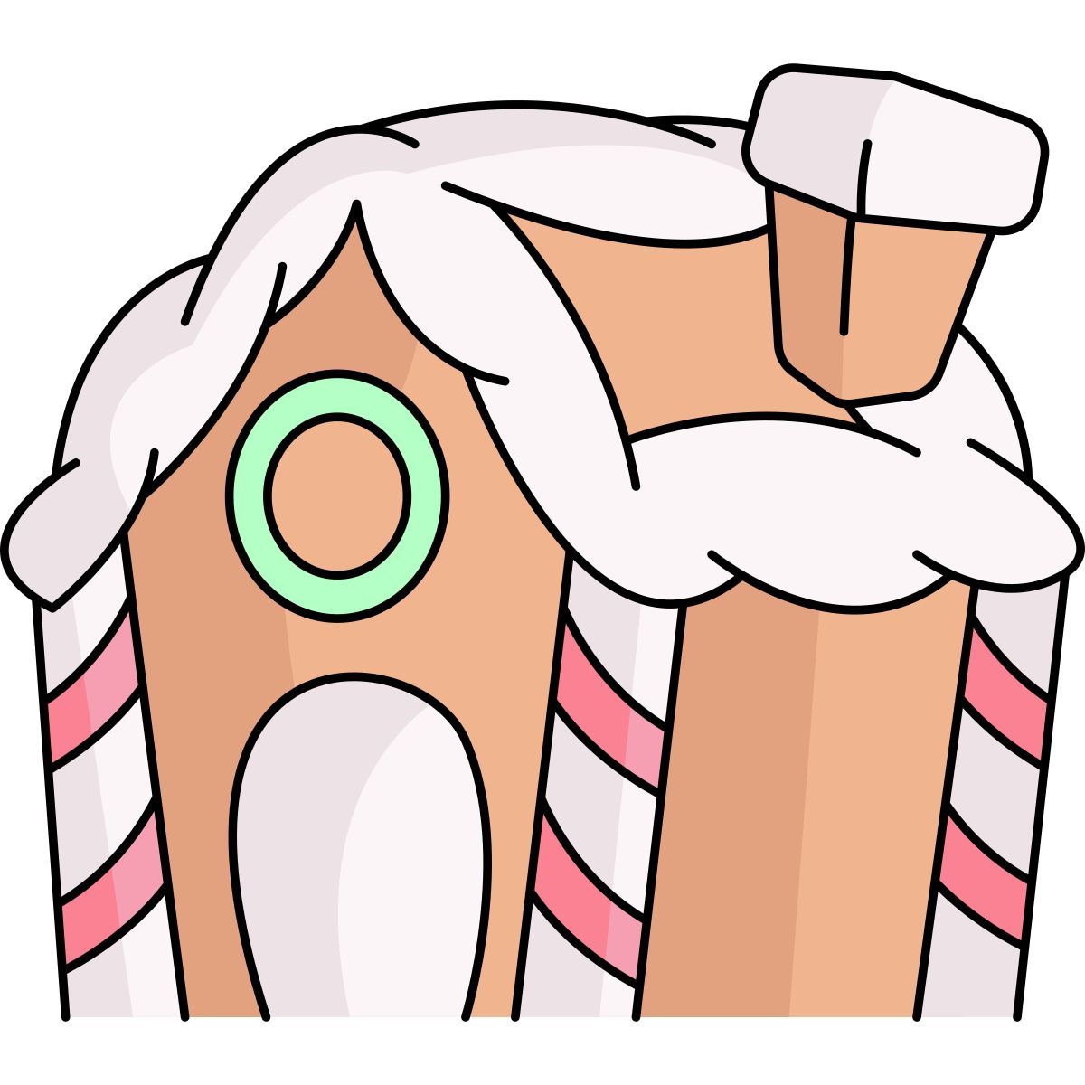 gingerbread house icon