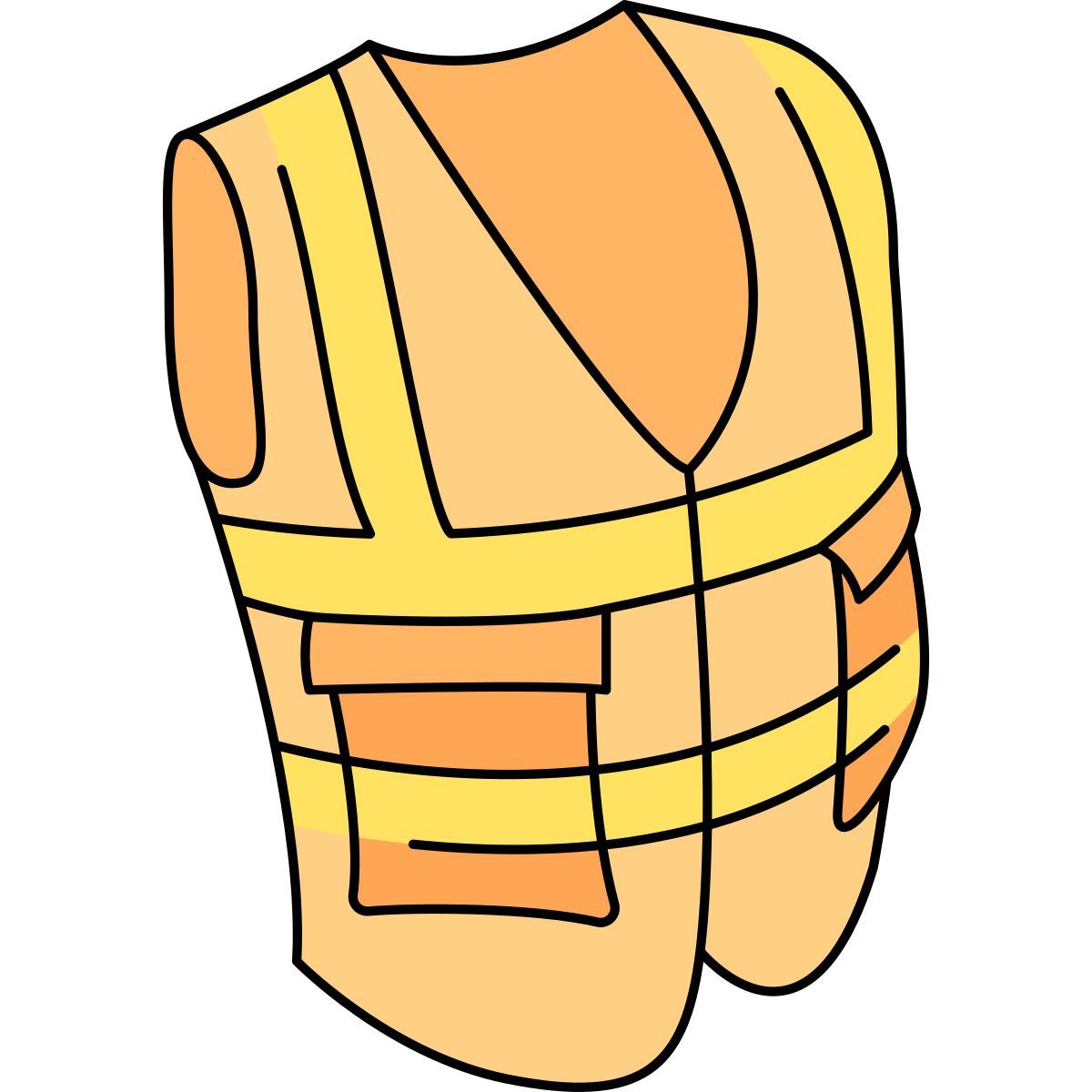 high visibility vest icon