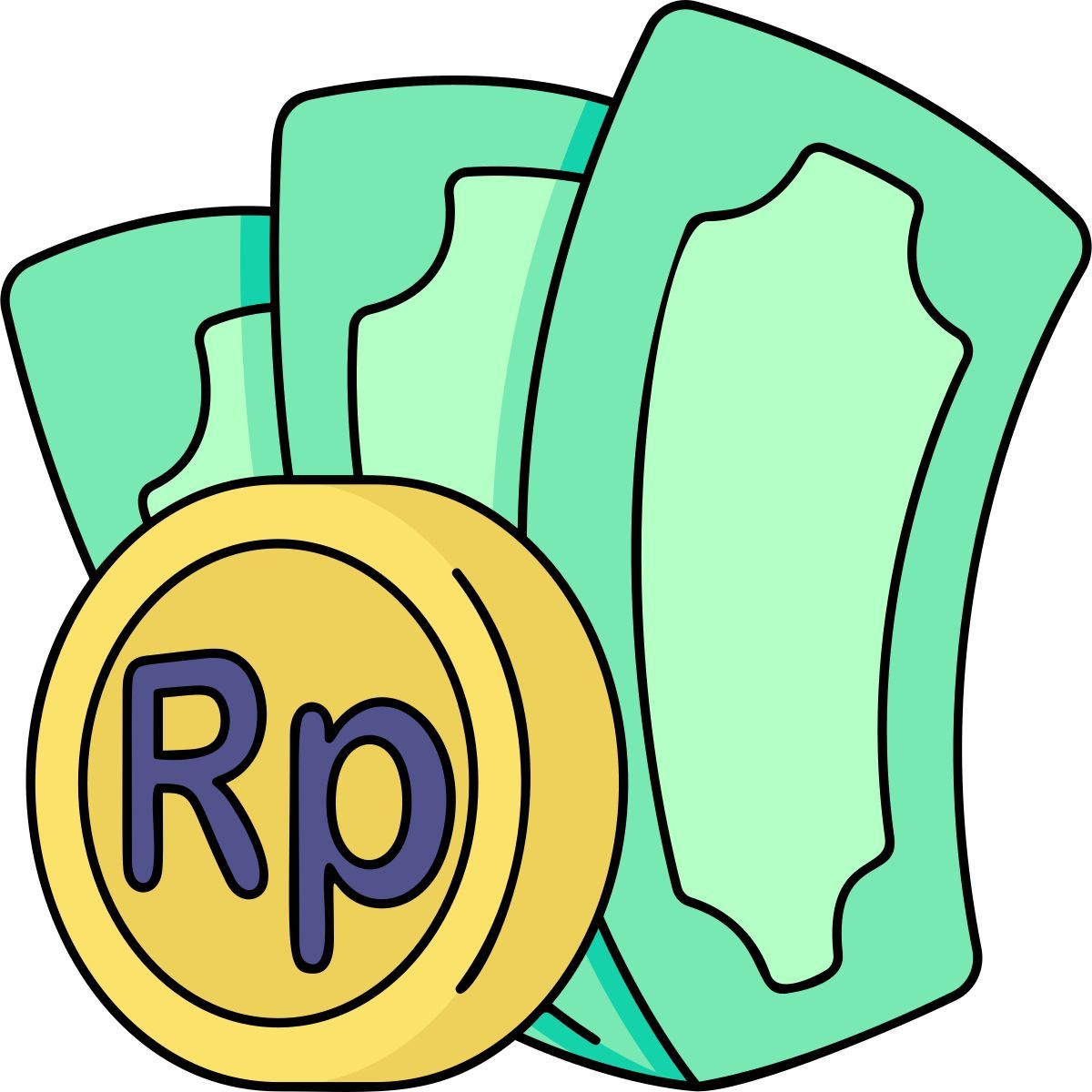 indonesian rupiah icon
