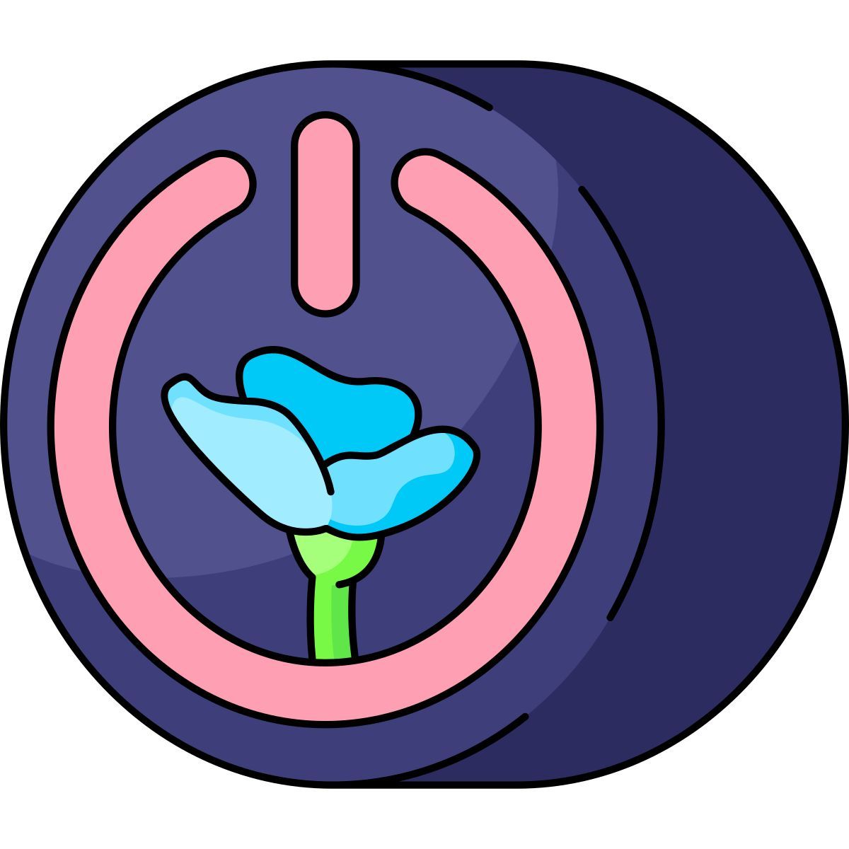 external power button earth hour vitaliy gorbachev color vitaly gorbachev icon