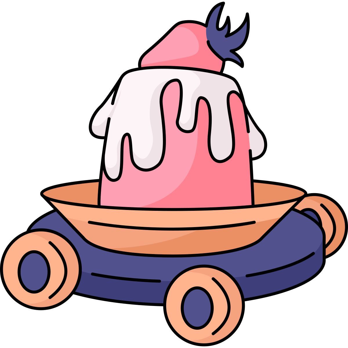 pudding delivery icon