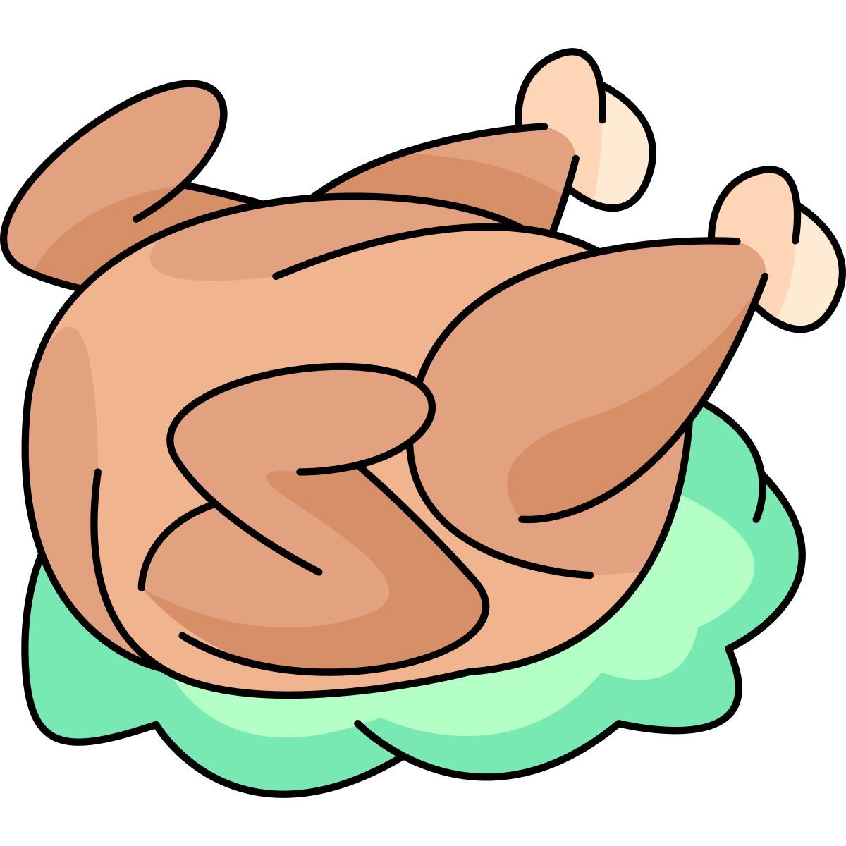 roasted chicken icon