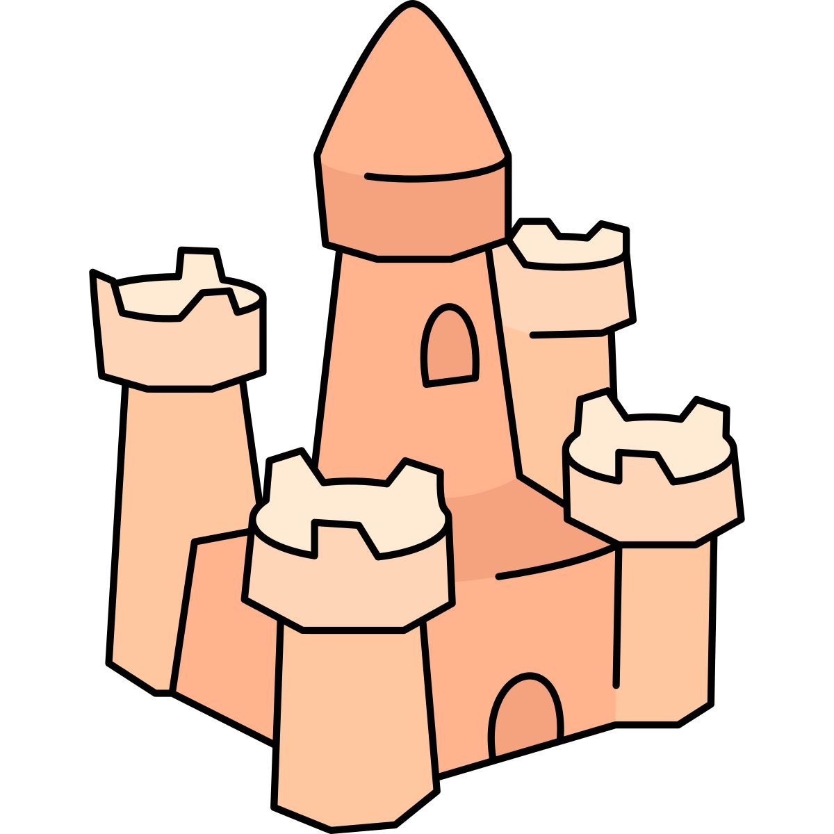 sand castle icon