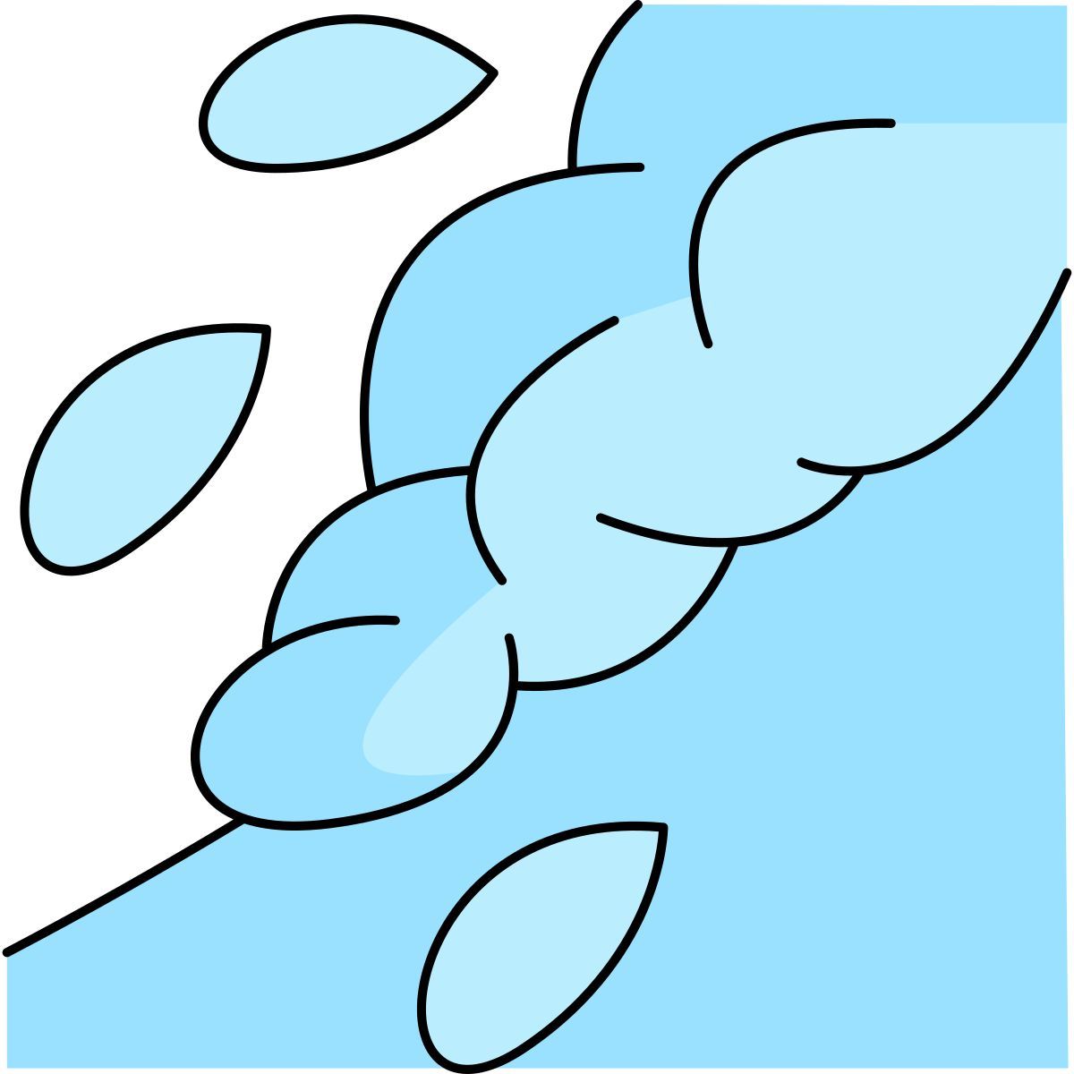 snow avalanche icon