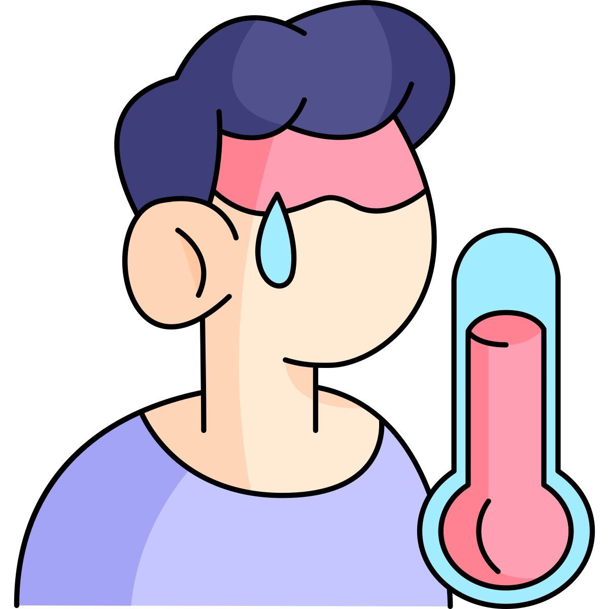 sweating icon