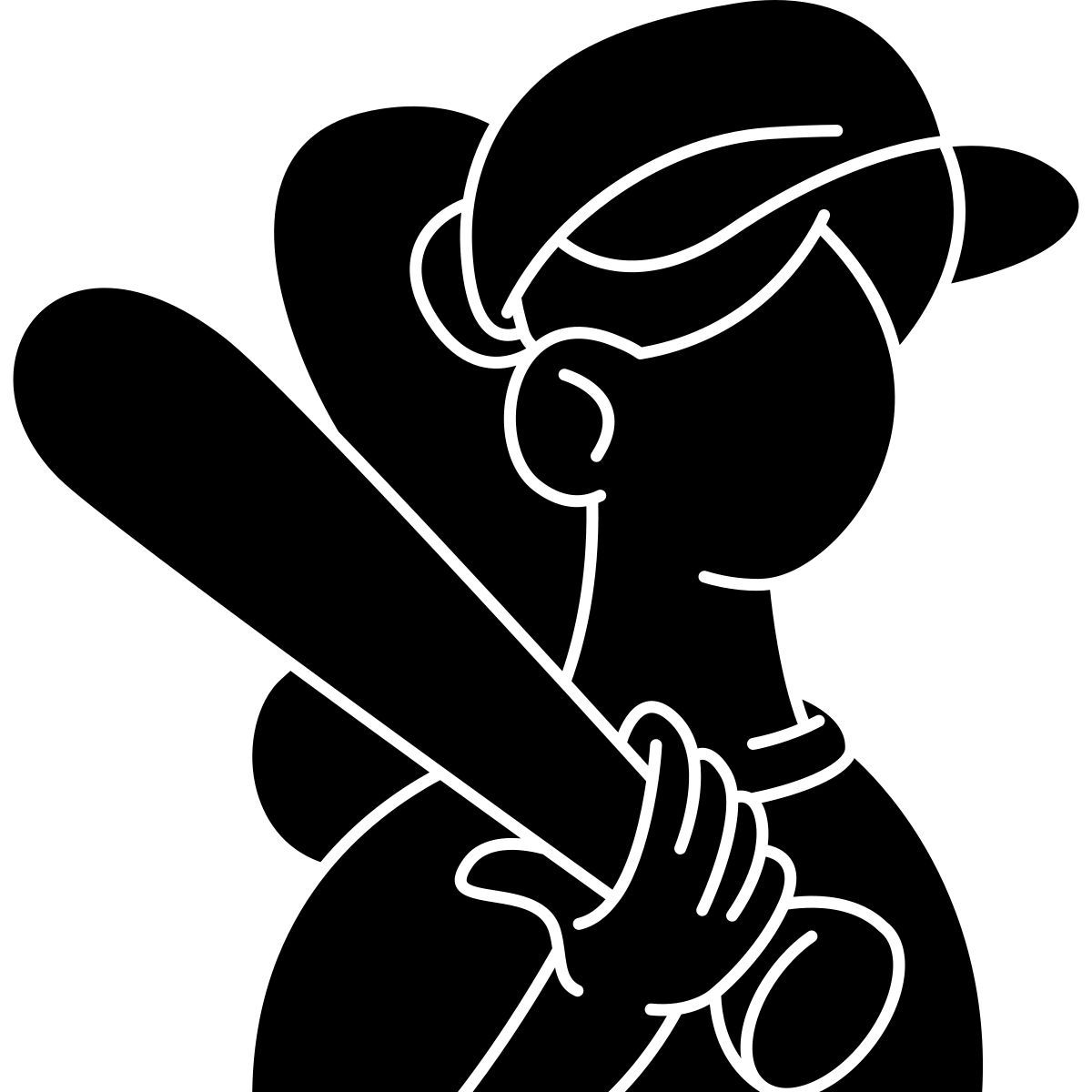 baseball player icon