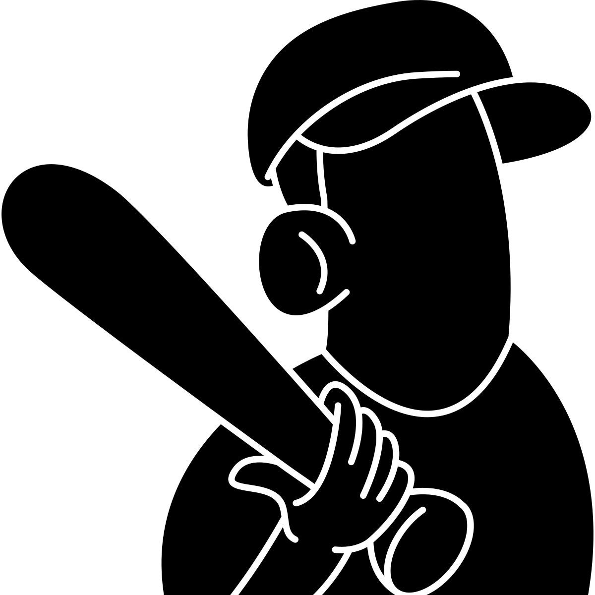 baseball player icon