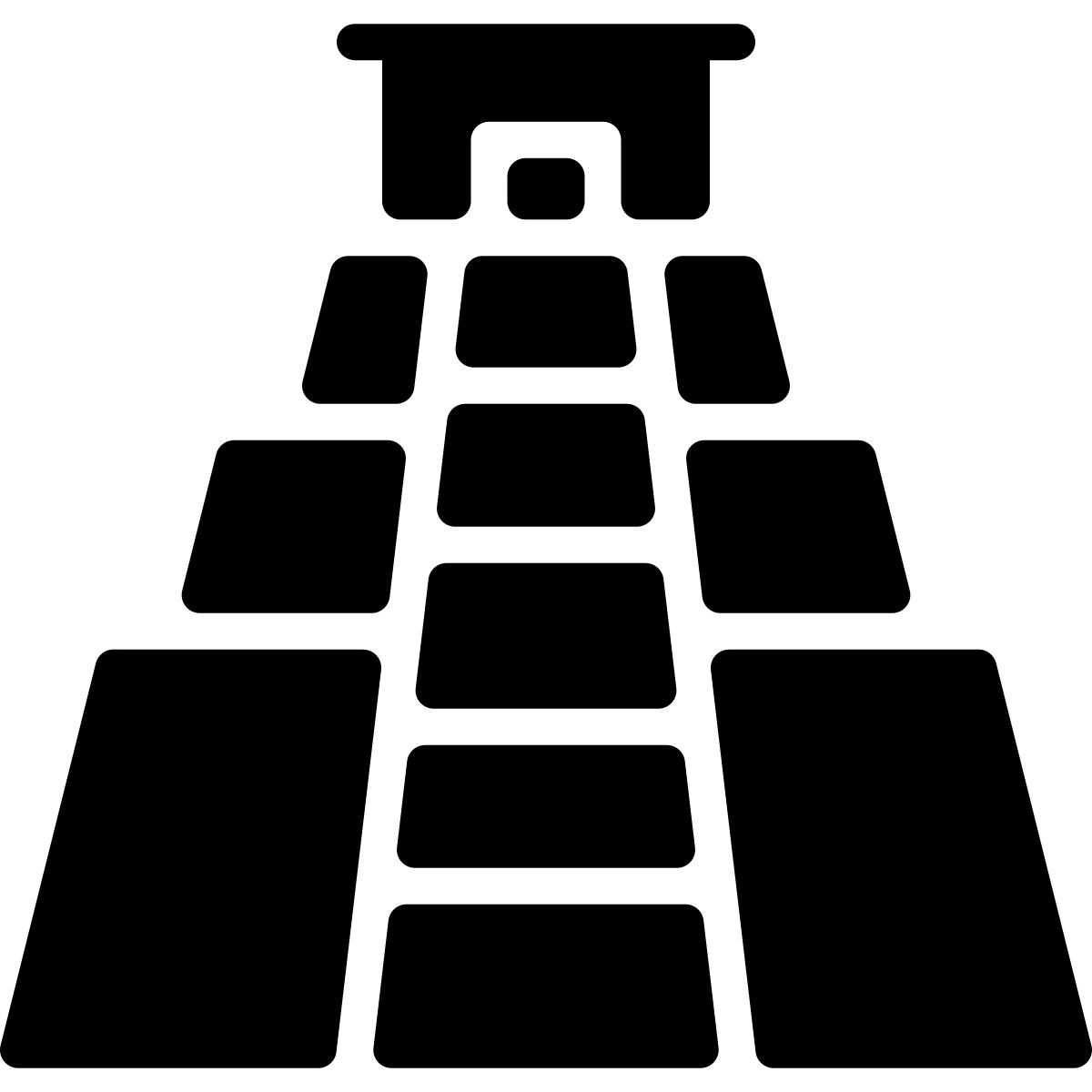 chichen itza pyramid icon