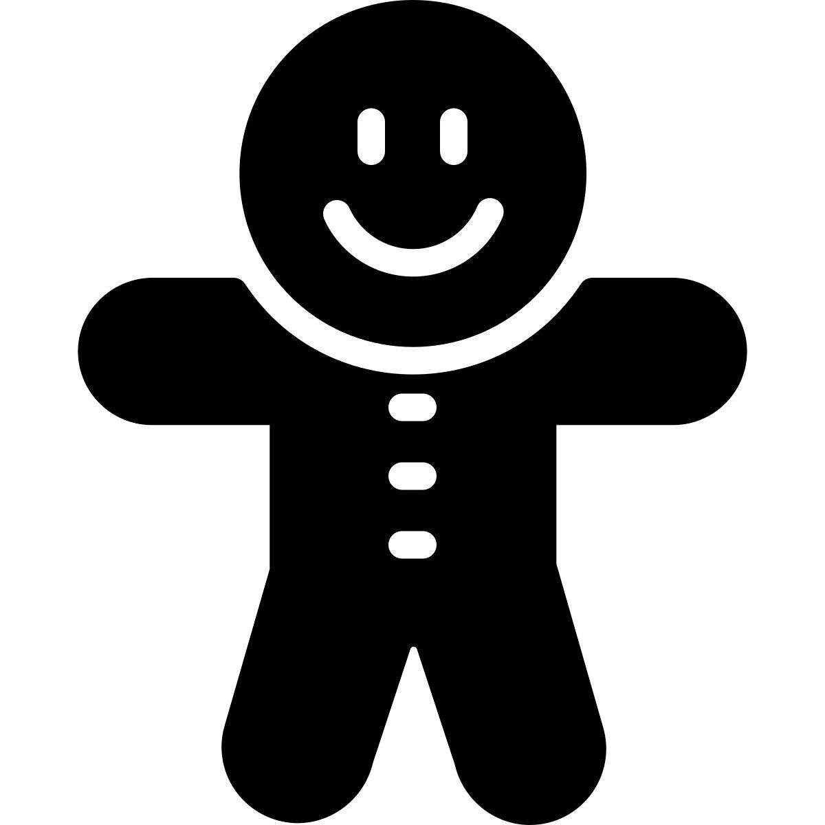 gingerbread man icon