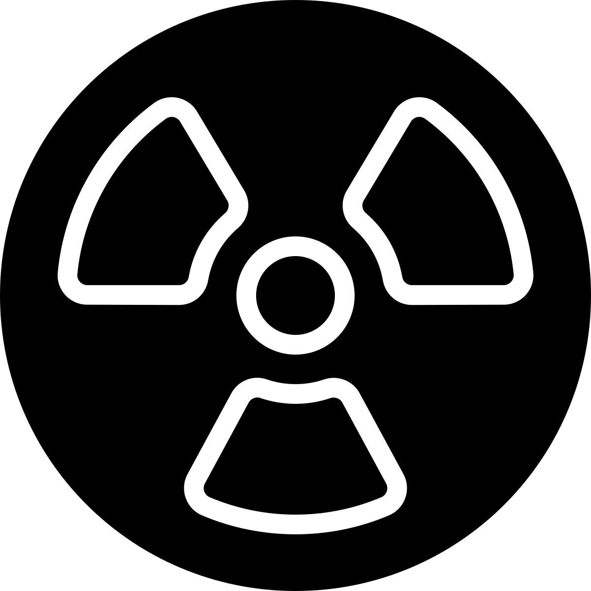radiation sign icon