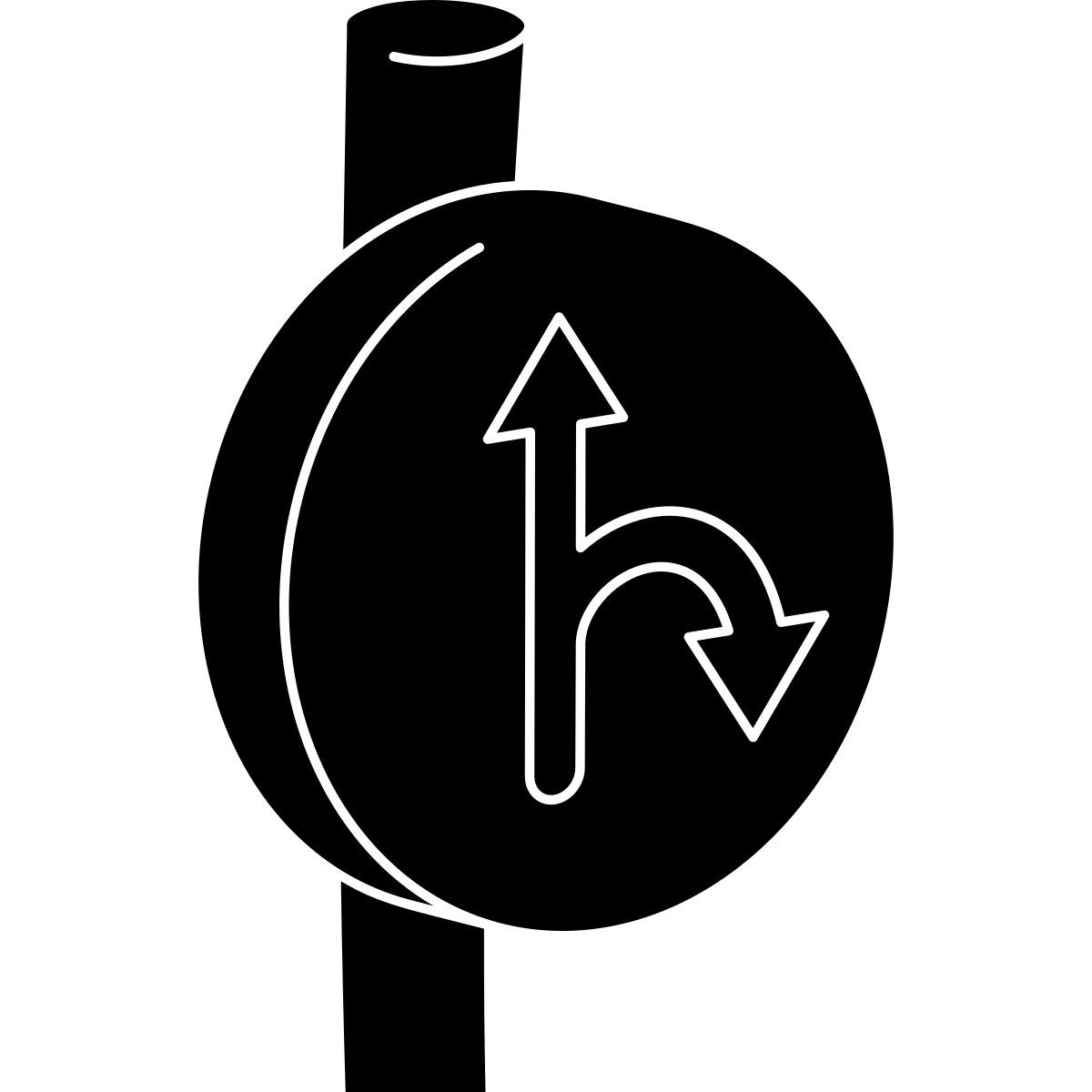 road sign icon