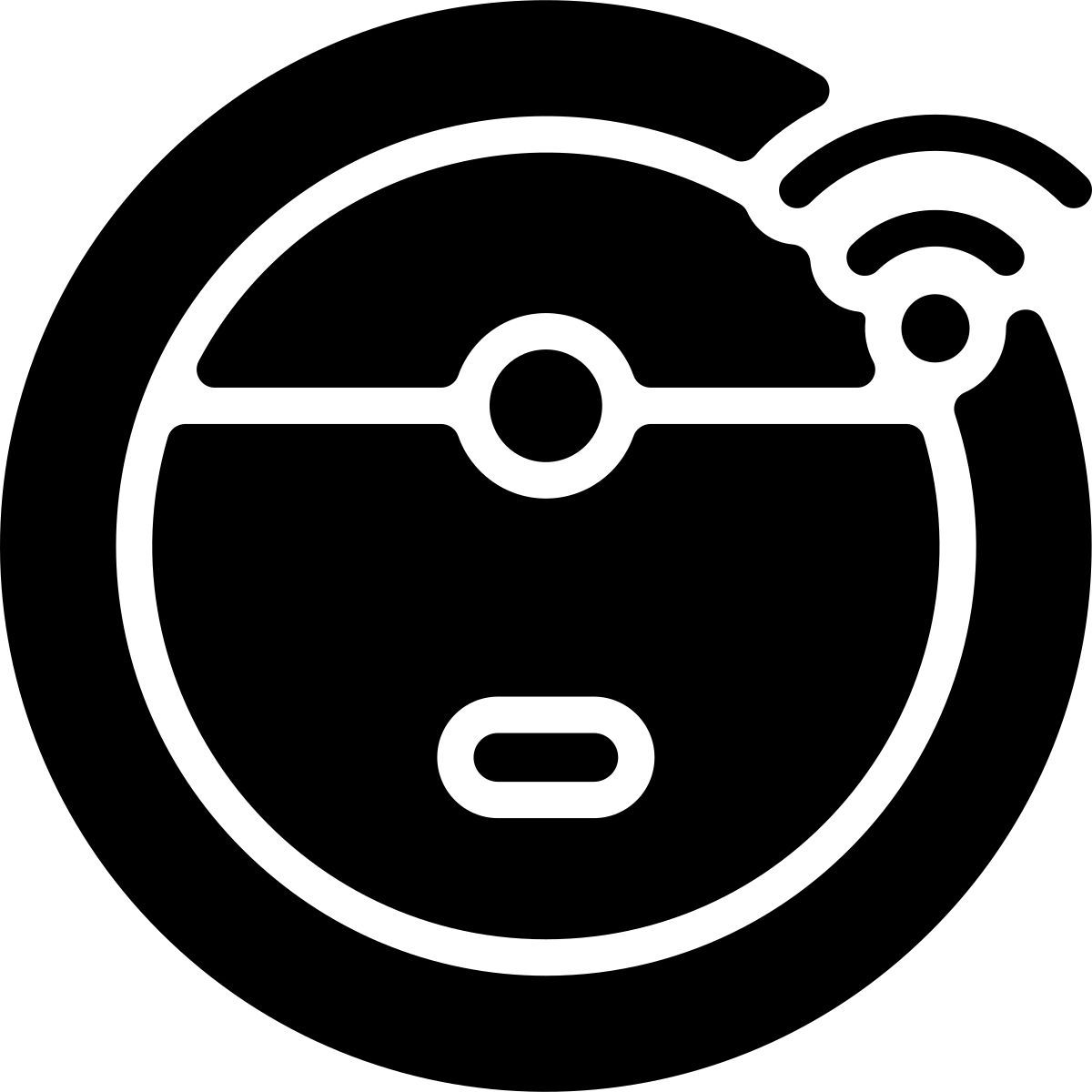 robot vacuum cleaner icon