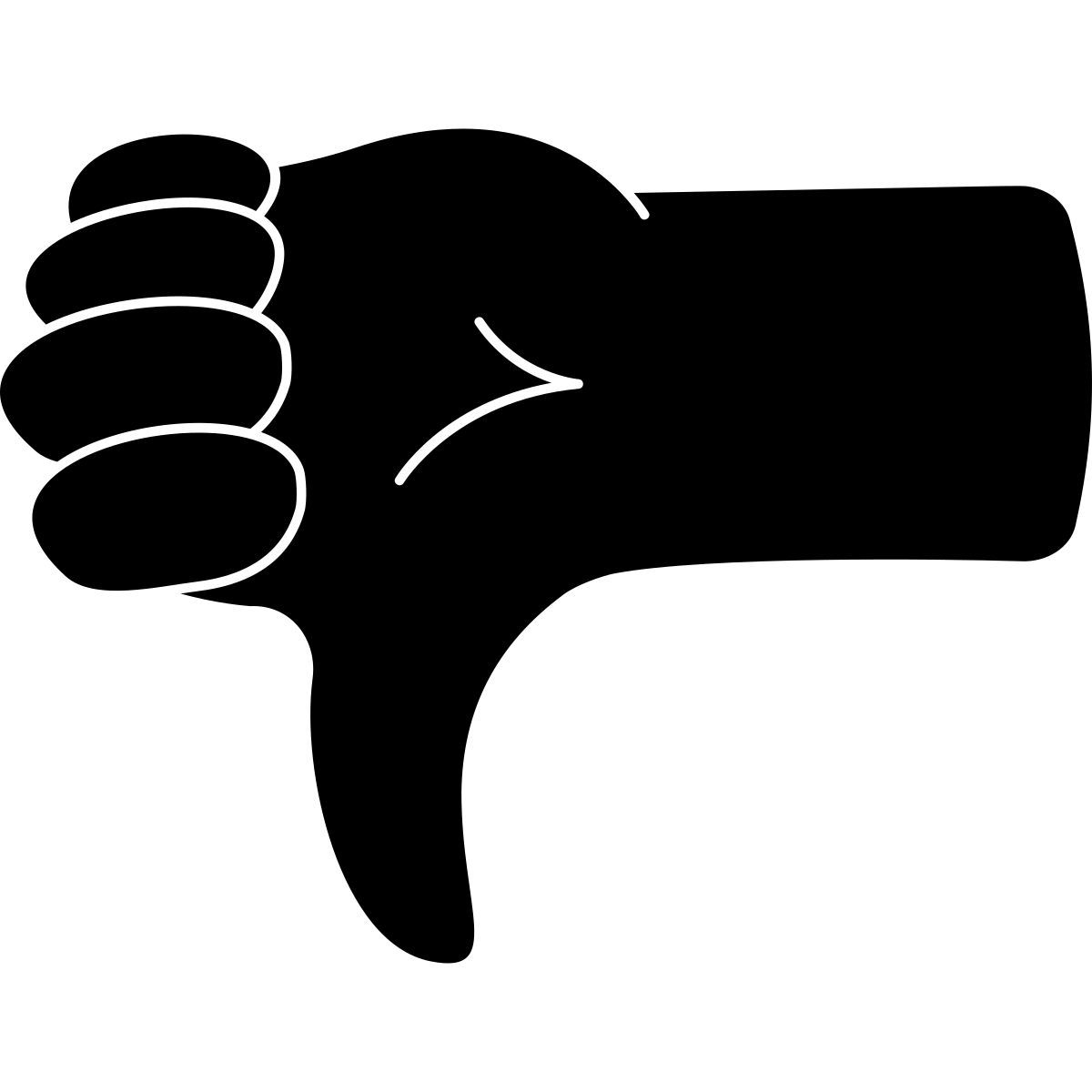 thumb down icon