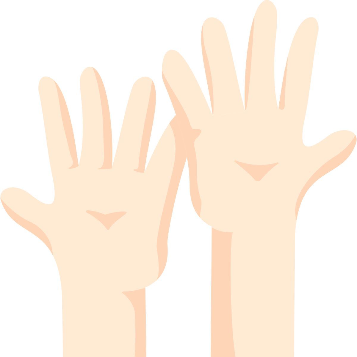 raised hands icon