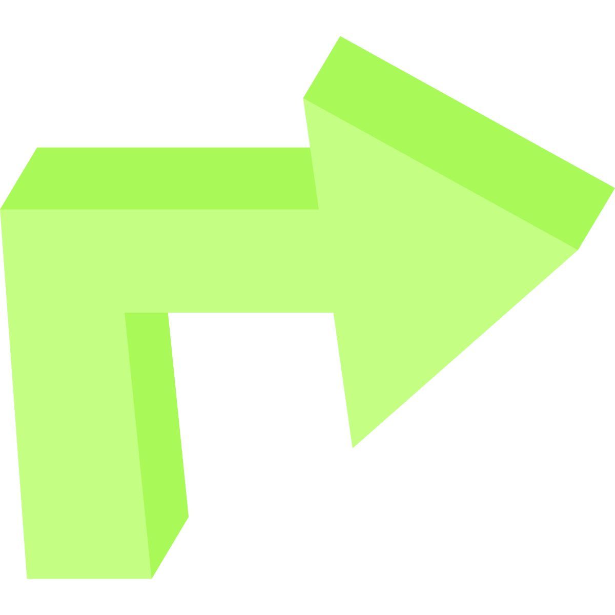 curved arrow icon