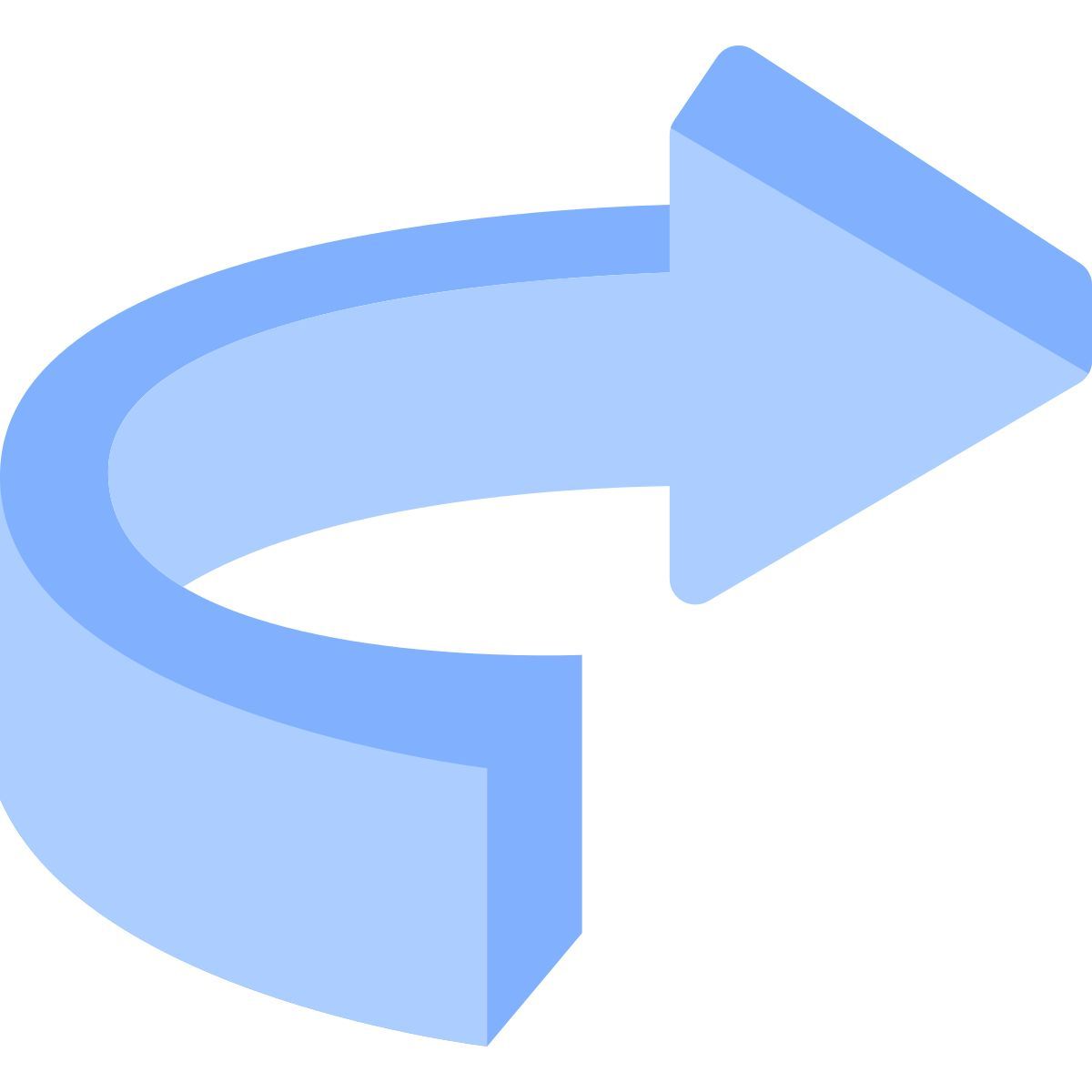 curved arrow icon