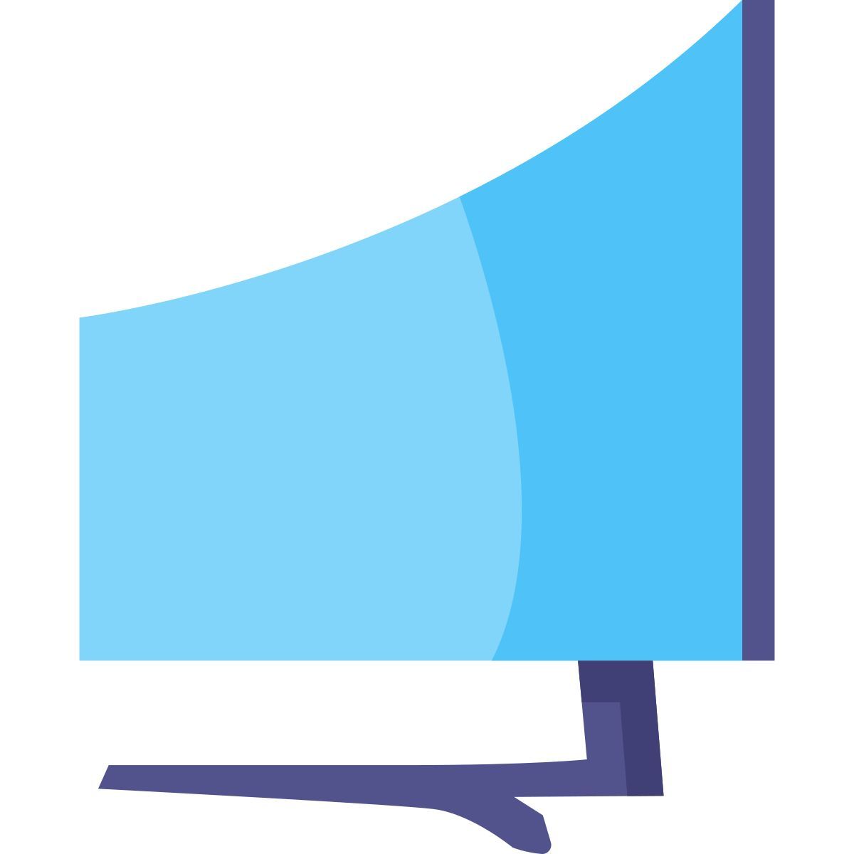 curved gaming monitor icon