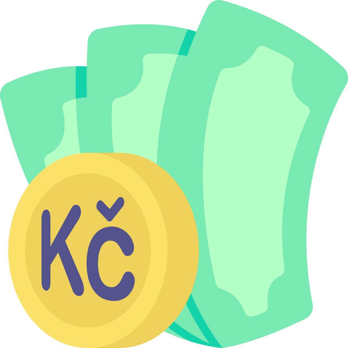 czech koruna icon