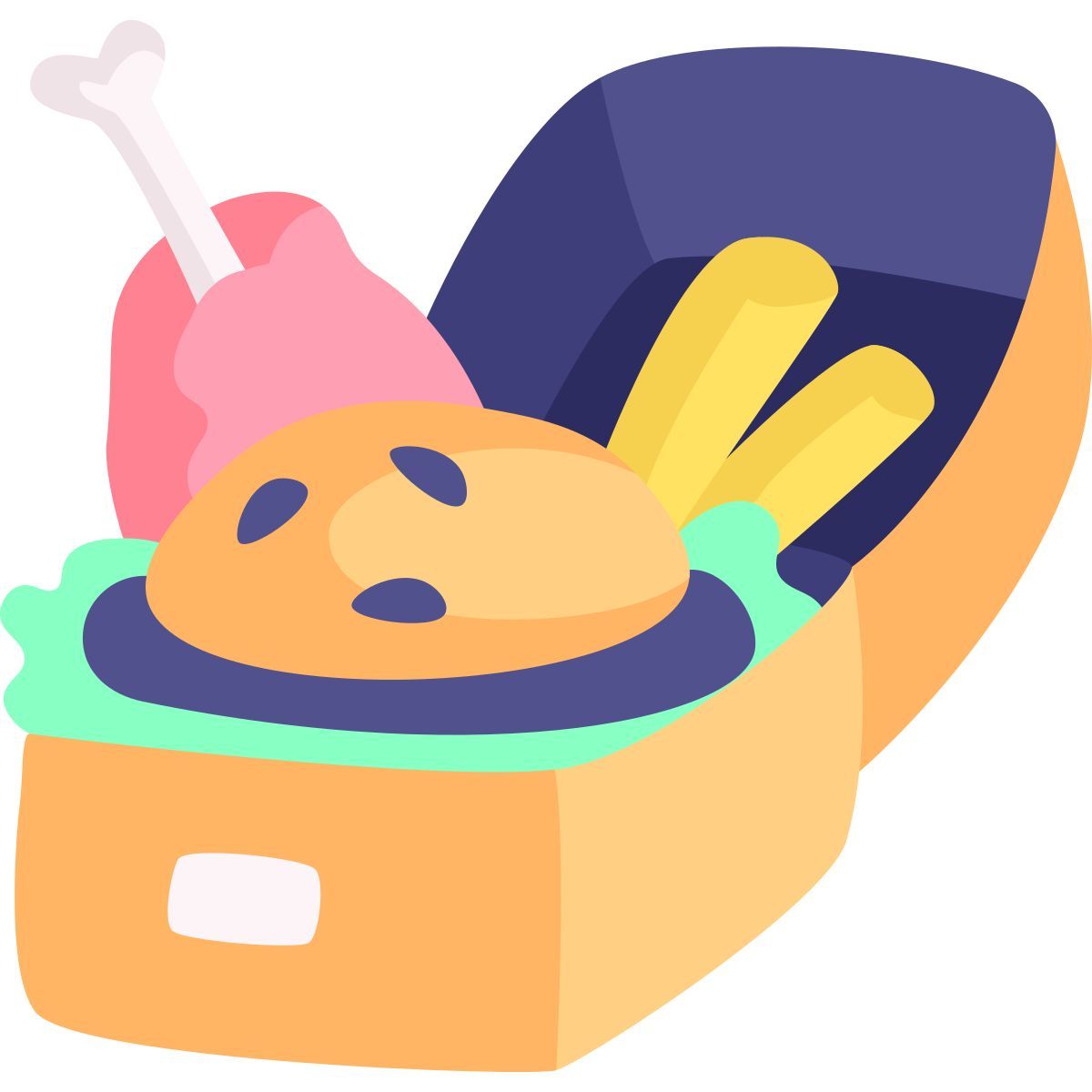 fast food delivery icon