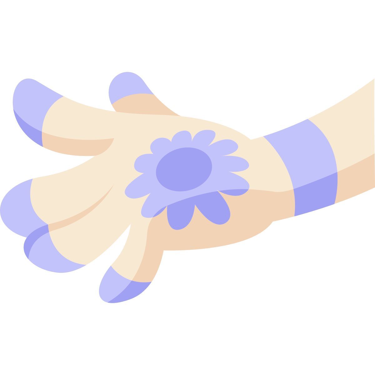 henna painted hand icon