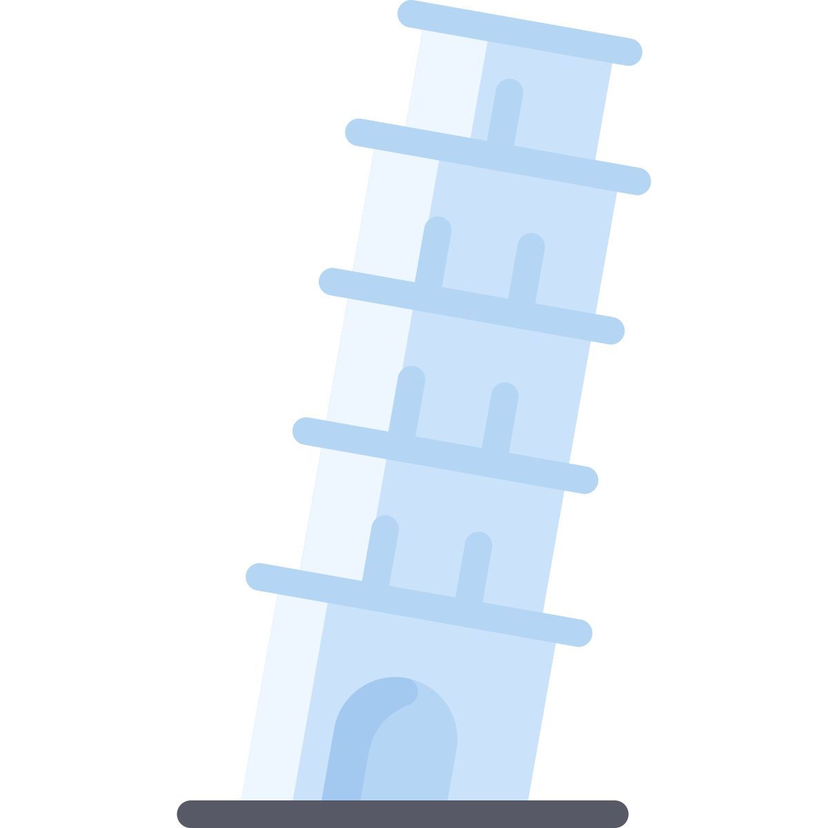 leaning tower of pisa icon