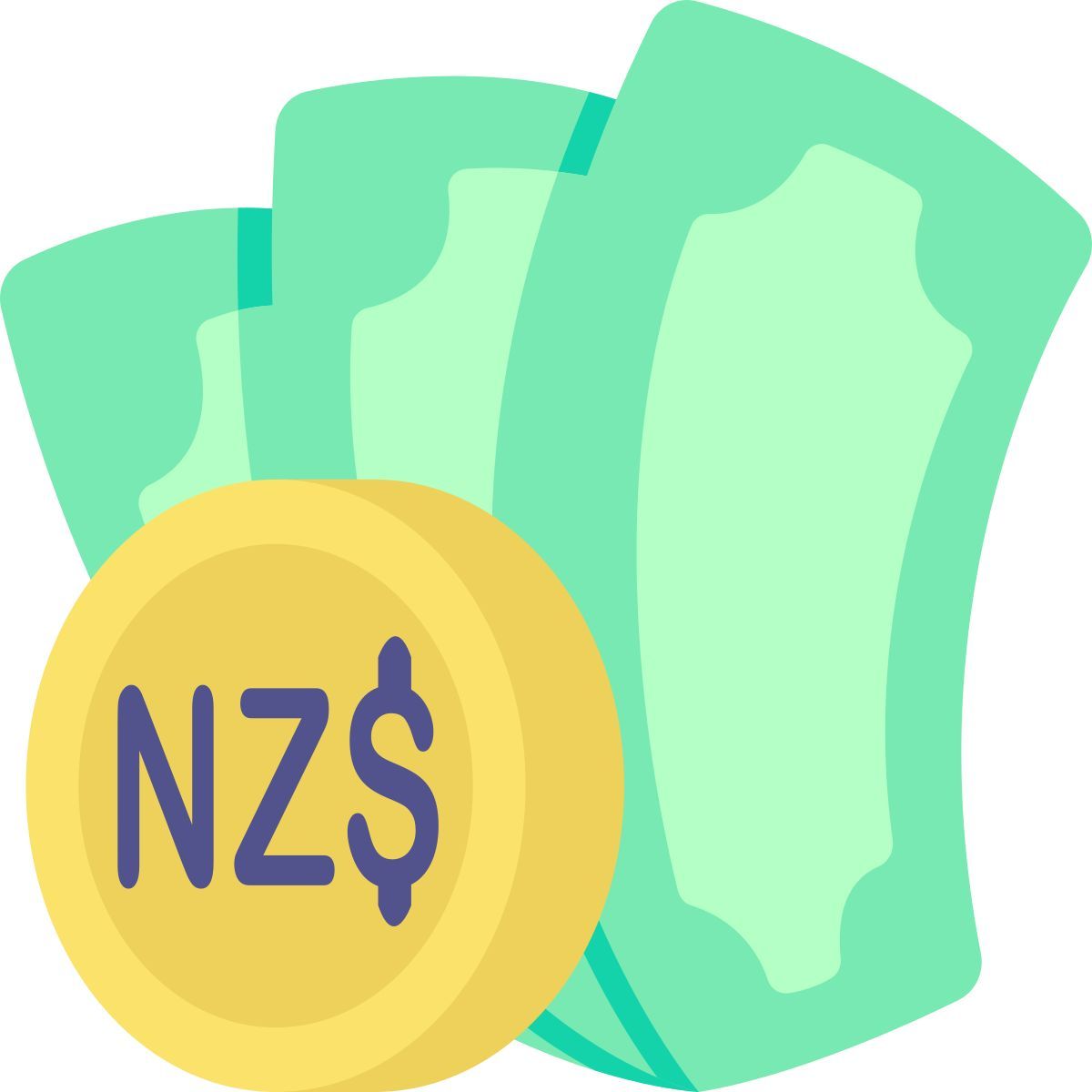 new zealand dollar icon