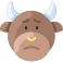 external sad-bull-emoji-vitaliy-gorbachev-flat-vitaly-gorbachev icon