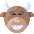external laugh-bull-emoji-vitaliy-gorbachev-flat-vitaly-gorbachev icon