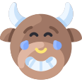 external laughing-bull-emoji-vitaliy-gorbachev-flat-vitaly-gorbachev icon