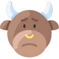 external sad-bull-emoji-vitaliy-gorbachev-flat-vitaly-gorbachev icon
