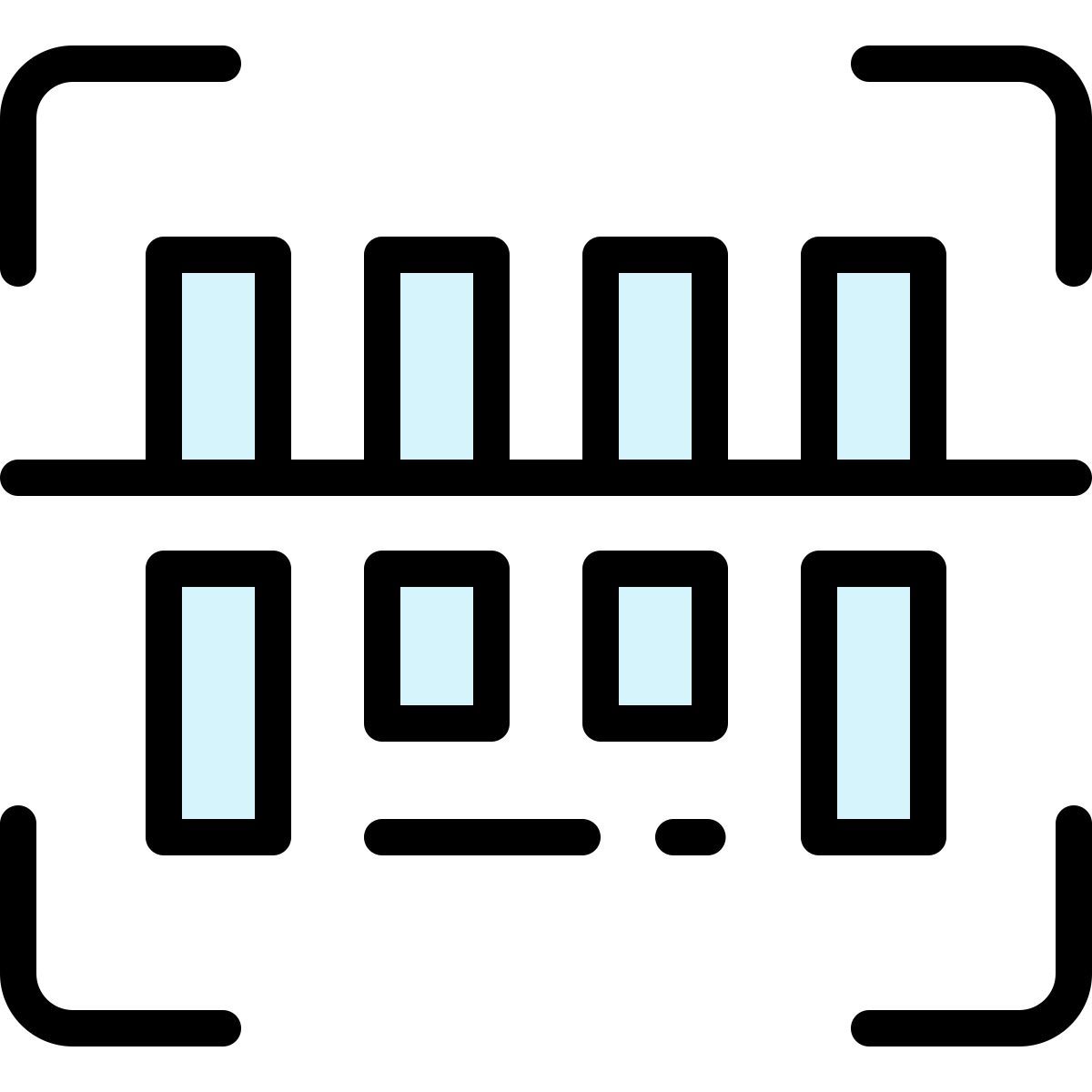 bars code icon