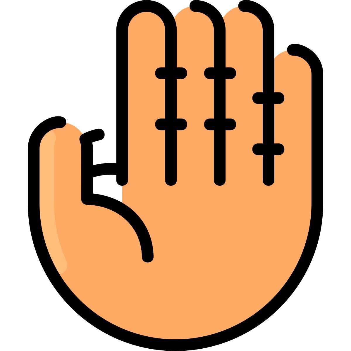 baseball glove icon