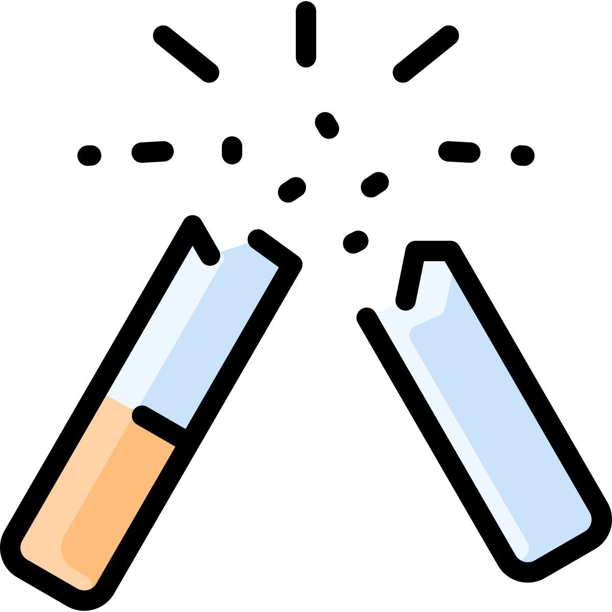broken cigarette icon