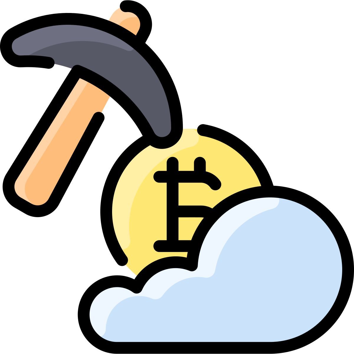 cloud mining icon