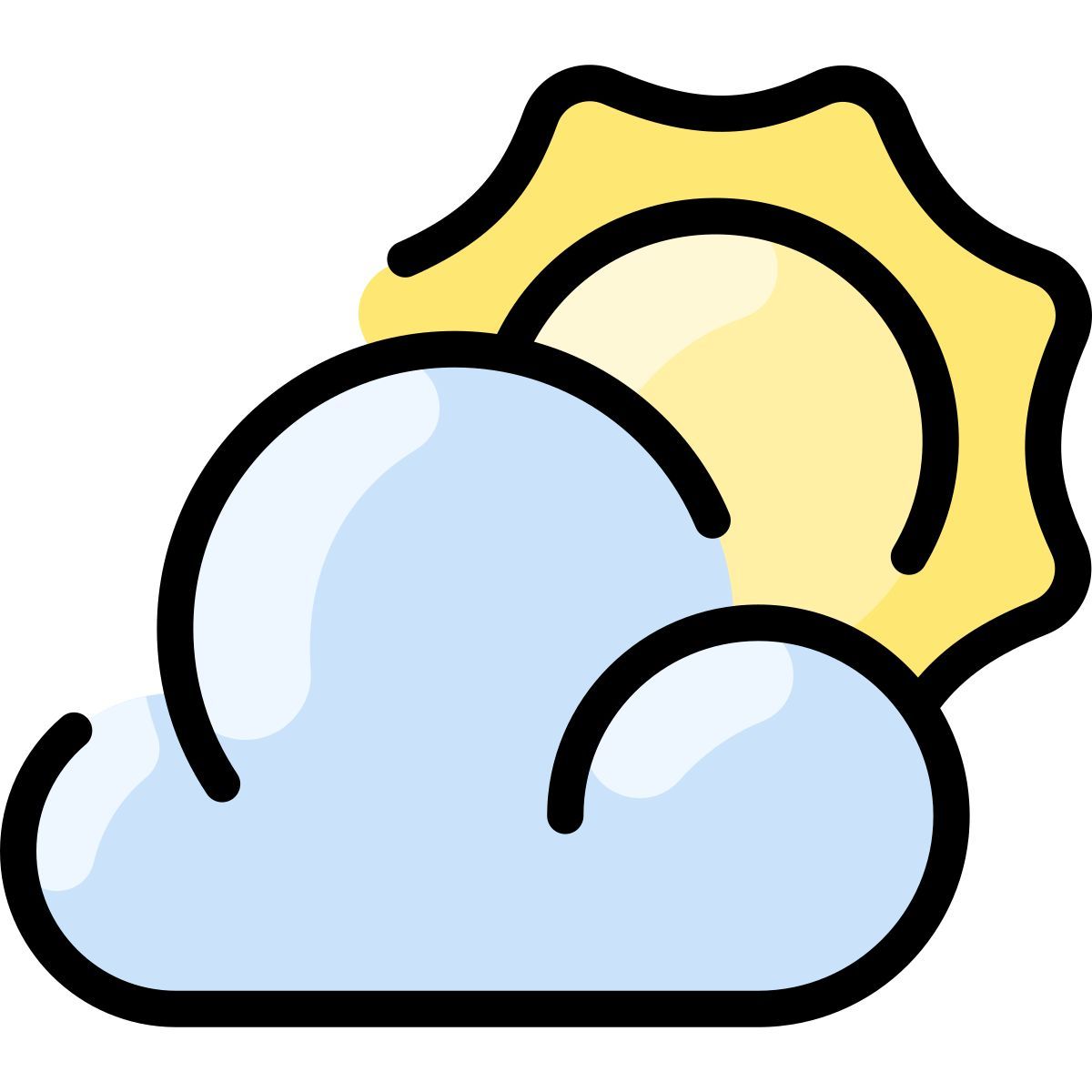 dia nublado icon