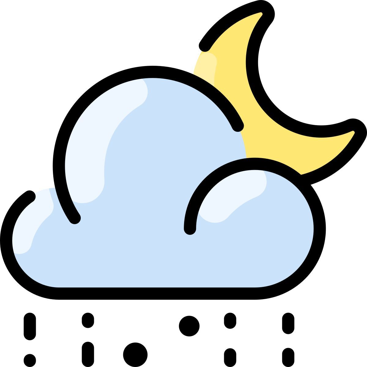 cloudy night icon