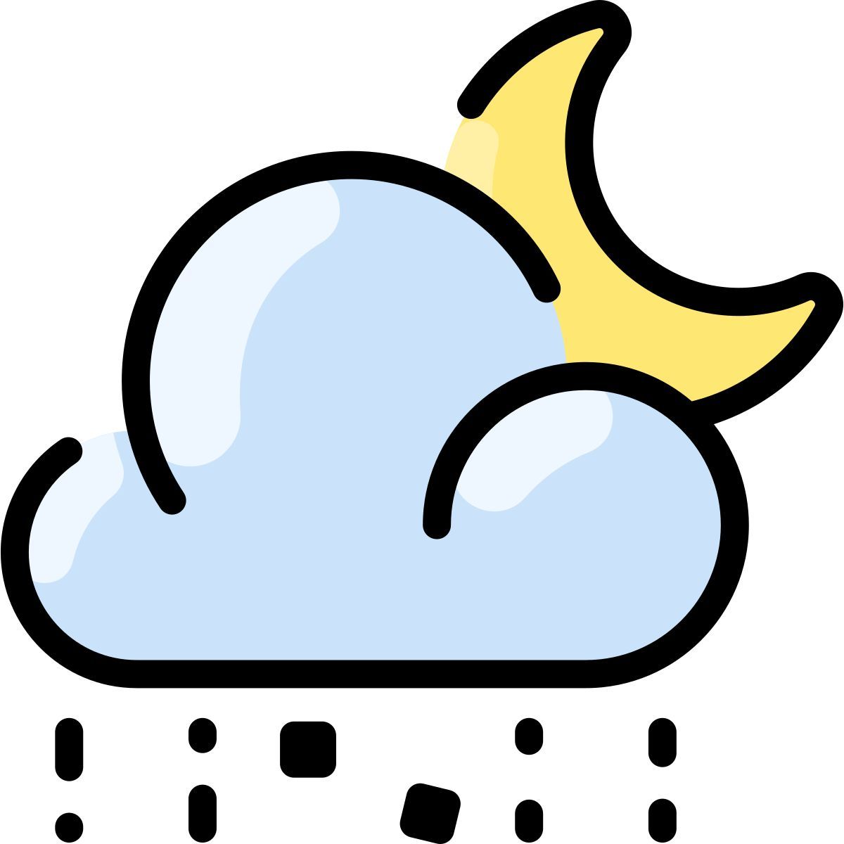 nublado cerca icon