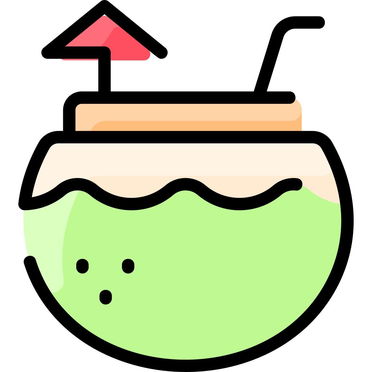 coconut drink icon