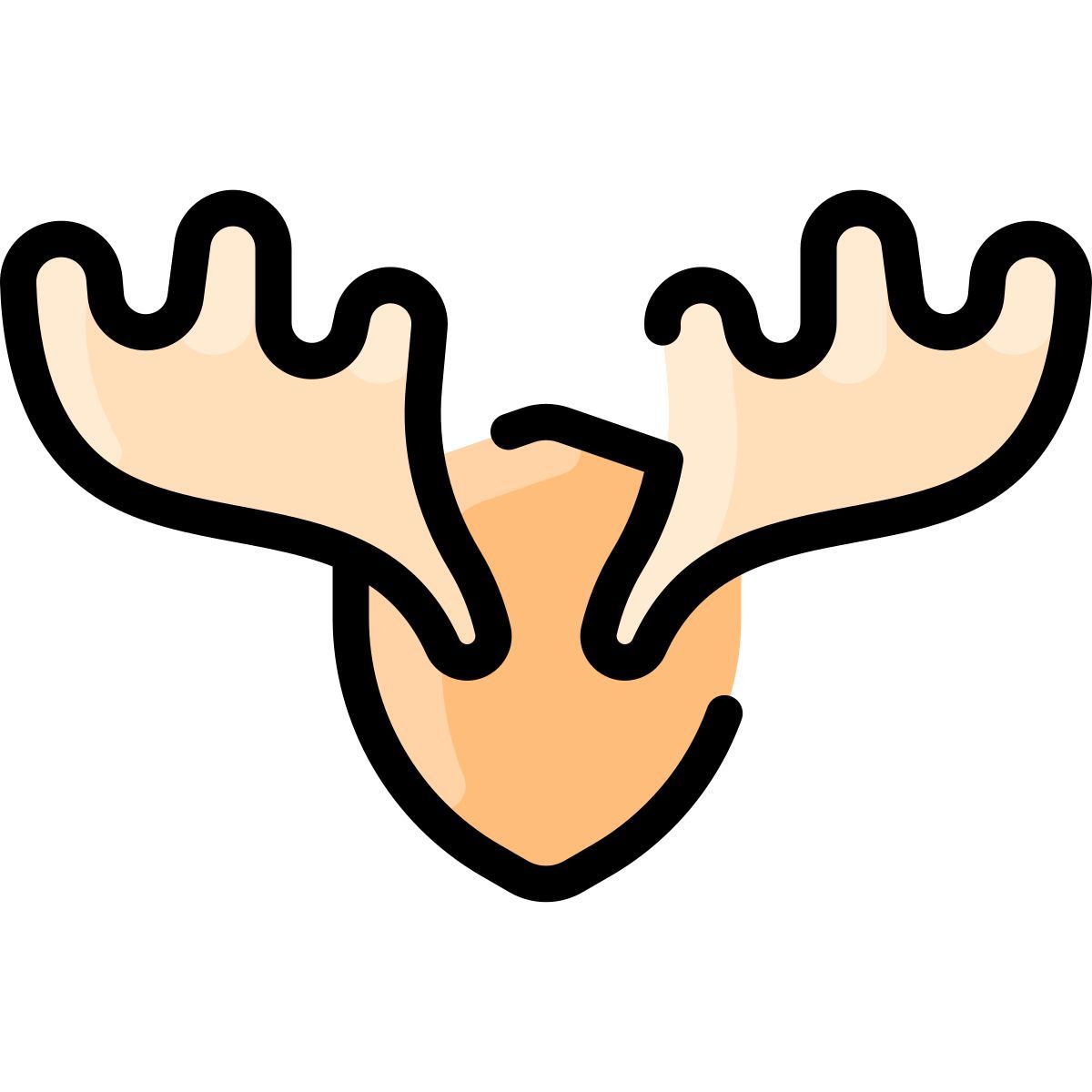 deer horns icon