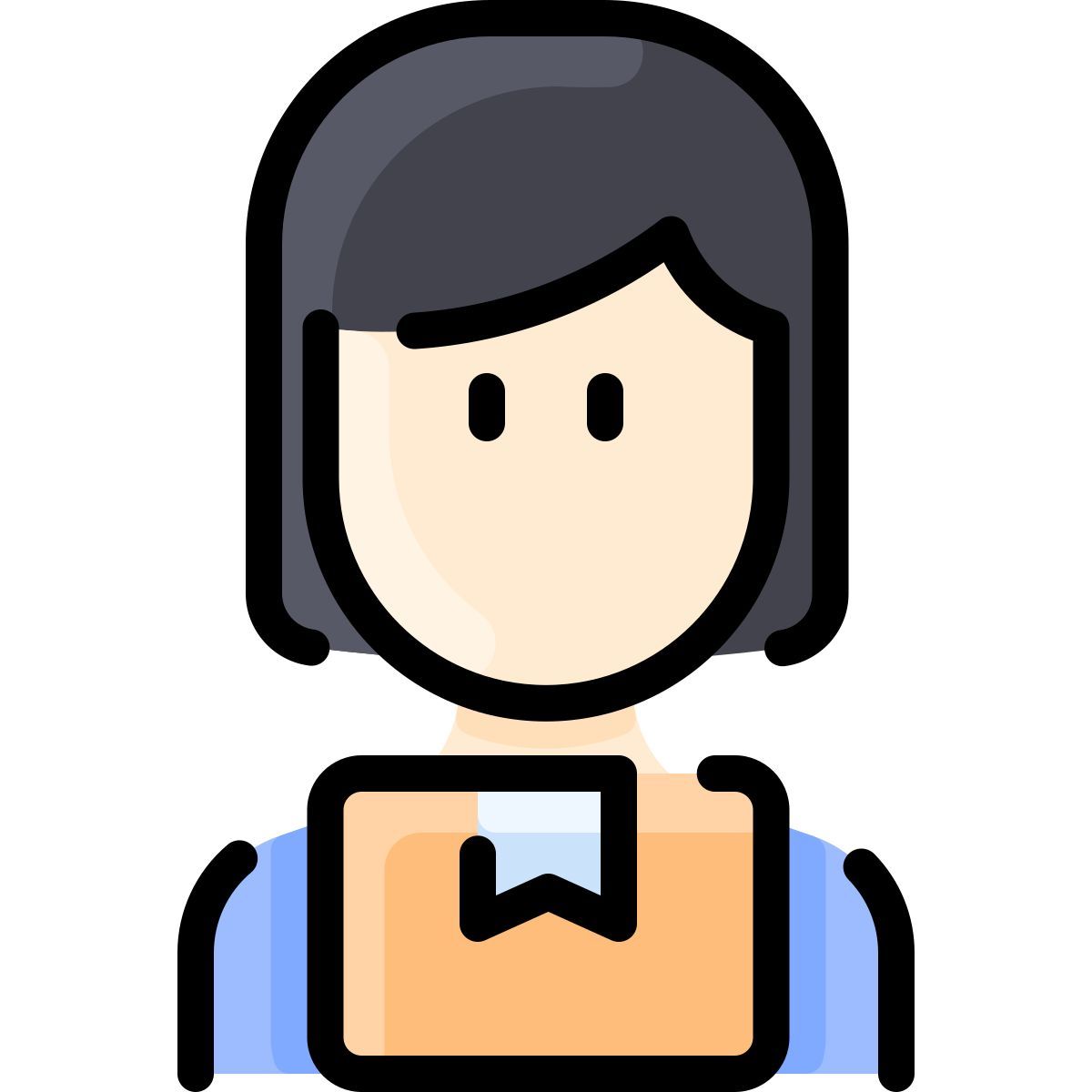 delivery woman icon
